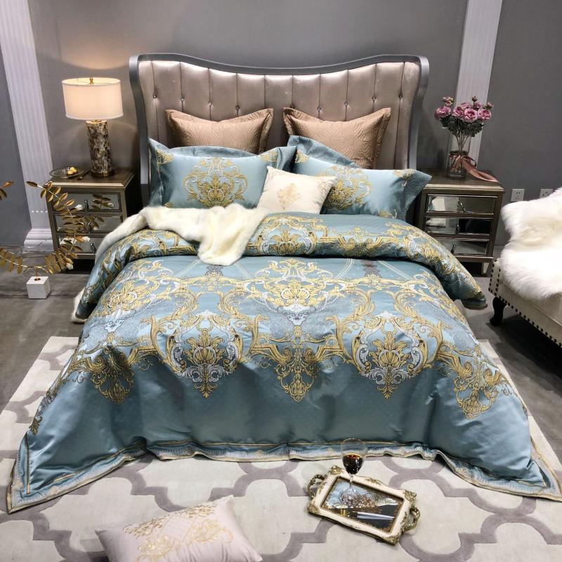 High-end European 100 high-precision jacquard brocade four-piece cotton cotton sample room villa six-piece
High-end European 100 high-precision jacquard brocade four-piece cotton cotton sample room villa six-piece