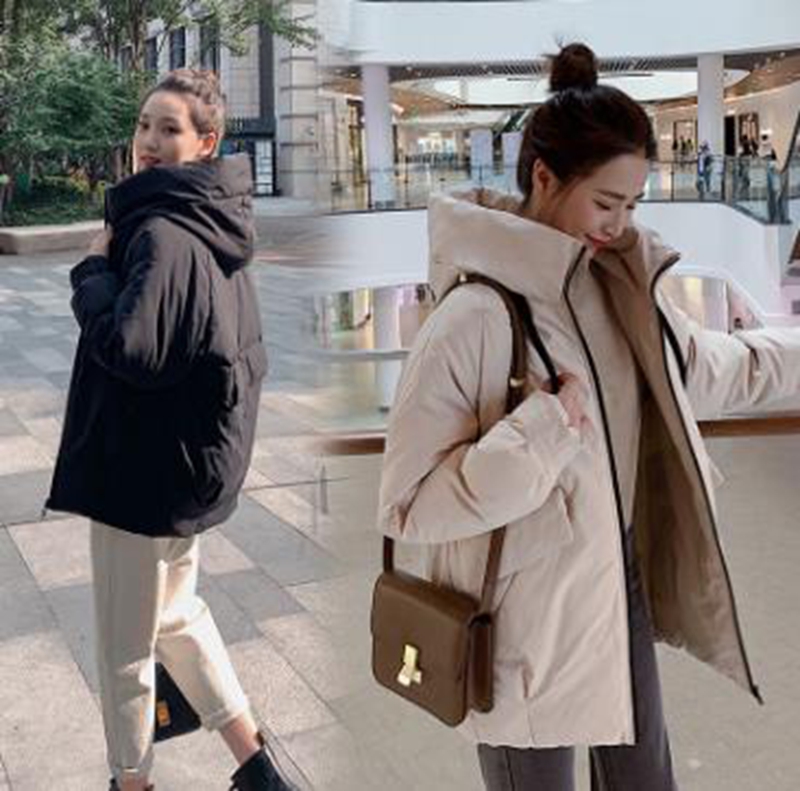 Wholesale fashion women's new autumn and winter thickening hooded short down padded jacket, Creamy-white
Wholesale fashion women's new autumn and winter thickening hooded short down padded jacket, Creamy-white