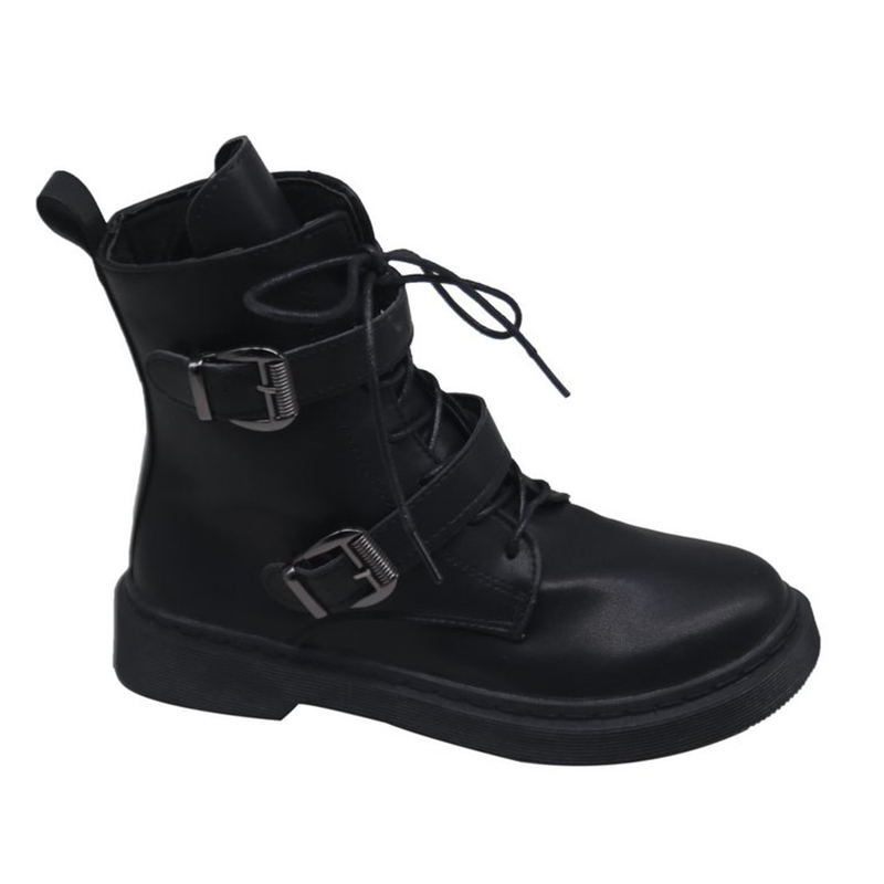 Women's Leather Boots Woman Lace-up Mid-heel Boots Fall 2020 Pu Waterproof and Wear-resistant Fashion, Black
Women's Leather Boots Woman Lace-up Mid-heel Boots Fall 2020 Pu Waterproof and Wear-resistant Fashion, Black