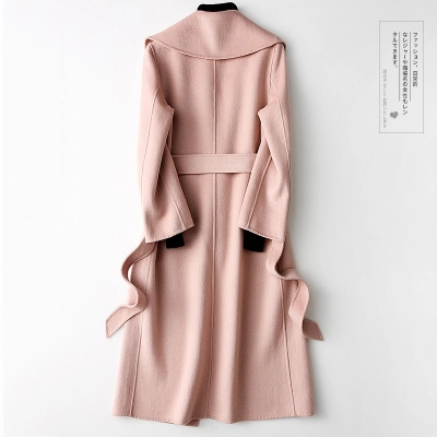 Autumn Winter Women' Wool Coat Female Double Sided Jacket With Belt For Women Long Parka Outwear casaco feminino LX2474, Beige 
Autumn Winter Women' Wool Coat Female Double Sided Jacket With Belt For Women Long Parka Outwear casaco feminino LX2474, Beige
