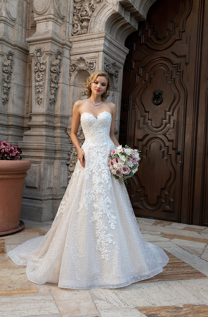 Kitty Chen Dresses Lace Appliqued Bridal Gowns Custom Made Sexy Sweetheart Modern A e Wedding Dress Vestidos De Novia