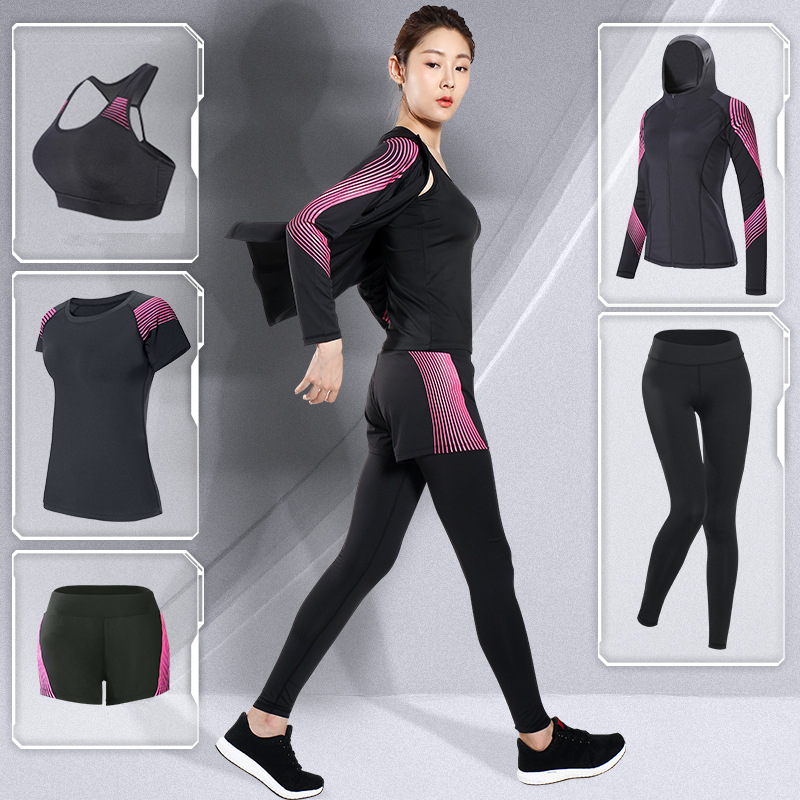 5pcs/set Sports Suits Womens Printed Yoga Set Gym Outfit Running Sportswear Quick Dry Elastic Outdoor Fitness Workout Clothing, Green 5pcs
5pcs/set Sports Suits Womens Printed Yoga Set Gym Outfit Running Sportswear Quick Dry Elastic Outdoor Fitness Workout Clothing, Green 5pcs