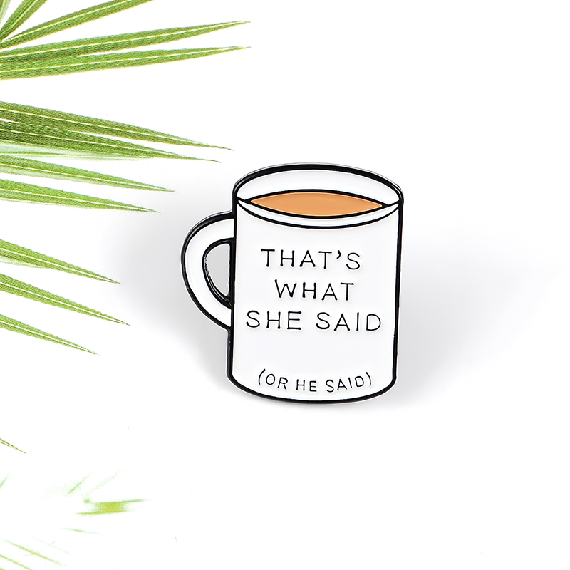 White Mug Enamel Pin Coffee Hot chocolate Drink Cup Brooch Best Boss Mug Lapel Pins Buckle Custom Badge Gift for Friends
White Mug Enamel Pin Coffee Hot chocolate Drink Cup Brooch Best Boss Mug Lapel Pins Buckle Custom Badge Gift for Friends
