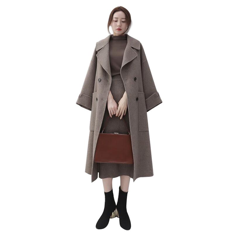 Thick elegant coat female Autumn winter new woolen coat long paragraph over the knee Loose wool coats Korean fashion clothing, Coffee
Thick elegant coat female Autumn winter new woolen coat long paragraph over the knee Loose wool coats Korean fashion clothing, Coffee