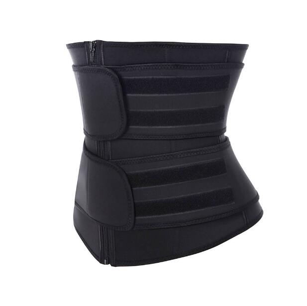 Taille Trimmer Shaper Ceinture Néoprène Tissu Taille Formateur Double Bretelles Corset Cincher Fitness Sweat Band Ceinture Shapewear DHL Gratuit