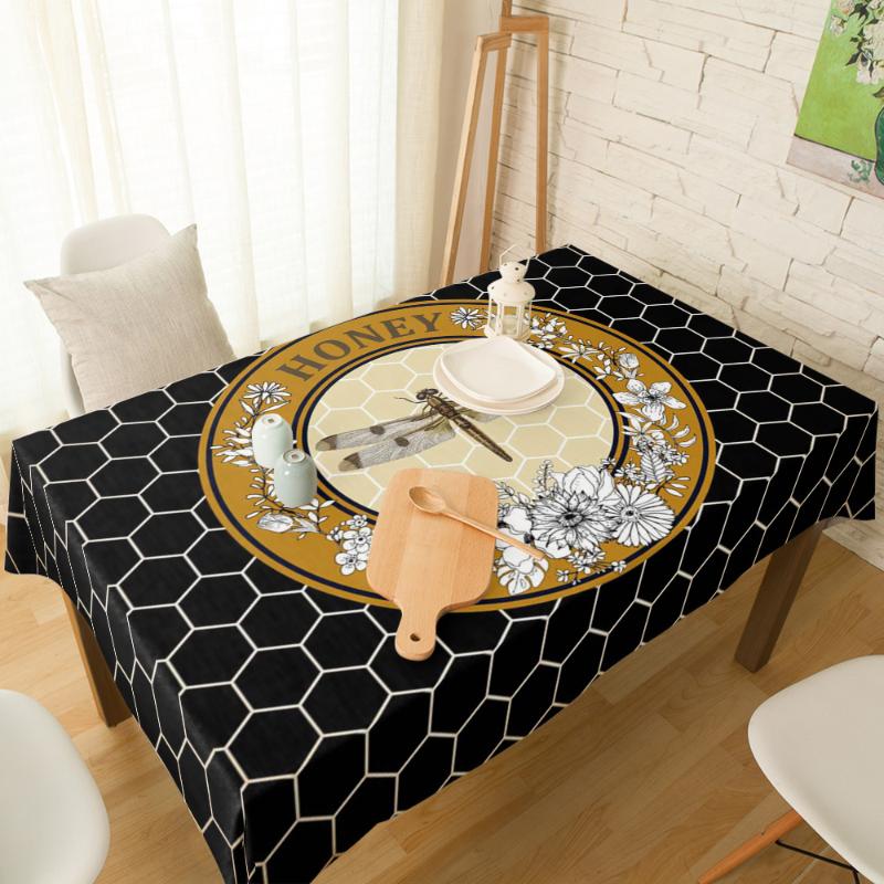 Dragonfly Flower Honeycomb Black Round Retro Honey Cotton Linen Tablecloth Dining Chair Cover Table Cloth for Kitchen Decor, As pic
Dragonfly Flower Honeycomb Black Round Retro Honey Cotton Linen Tablecloth Dining Chair Cover Table Cloth for Kitchen Decor, As pic
