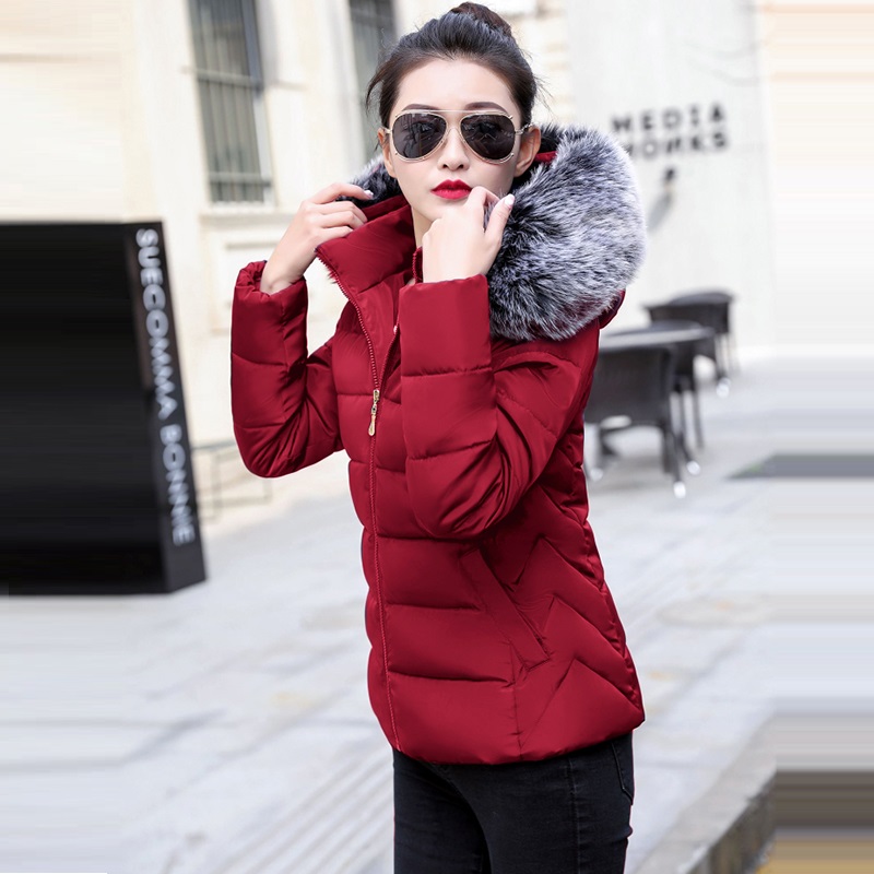 Fashion women 2020 New Arrival Slim Parkas New Plus size For Women's Cotton Down Parka With Hooded Coat Warm Winter Jacket Women