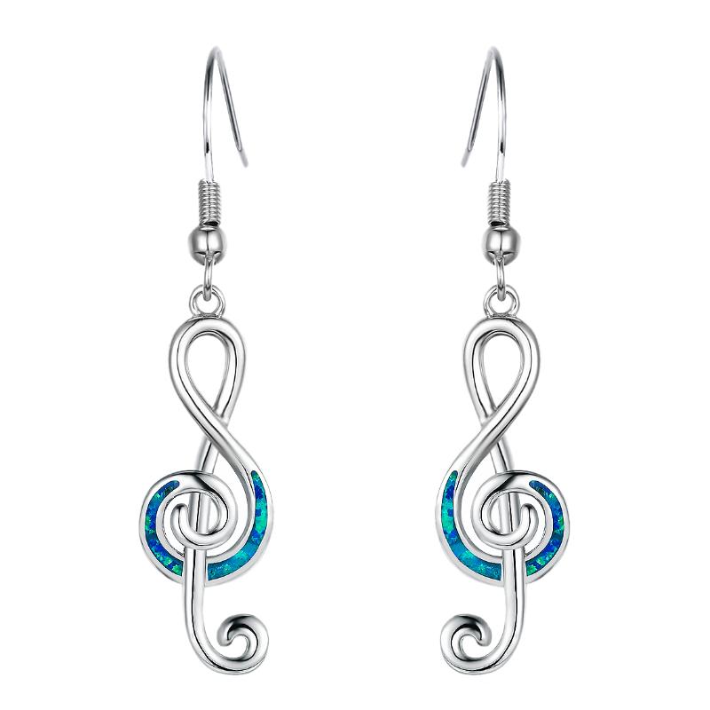 Exquisite Musical Symbol Earrings Treble Clef Note Earrings Note Temperament Female Earring 
Exquisite Musical Symbol Earrings Treble Clef Note Earrings Note Temperament Female Earring