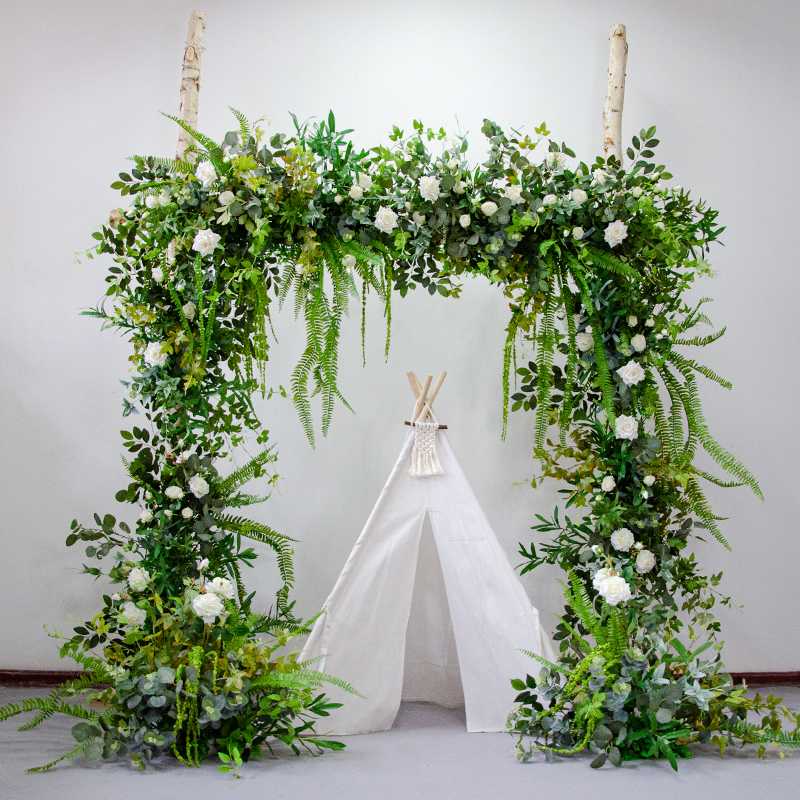 Forest outdoor lawn wedding decoration silk flower simulation flower wedding stage happiness arch props, Flower row 5
Forest outdoor lawn wedding decoration silk flower simulation flower wedding stage happiness arch props, Flower row 5