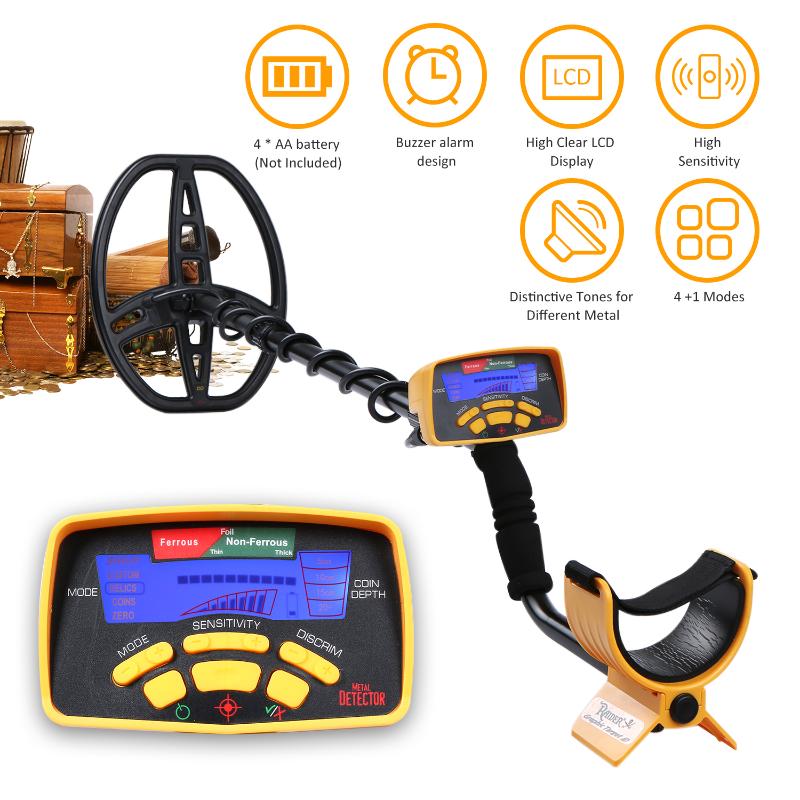 Metal Detector Underground Metal Finder Inductor G-old Treasure Seeker with LCD Display Sound Adjustment 5 Finding
Metal Detector Underground Metal Finder Inductor G-old Treasure Seeker with LCD Display Sound Adjustment 5 Finding