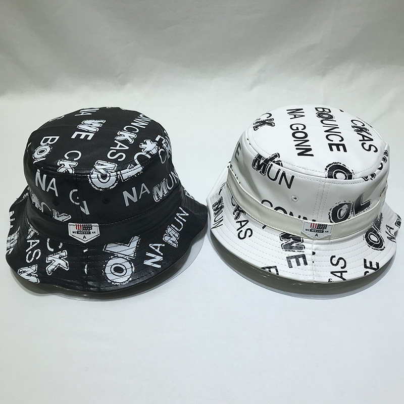 2020 New Leather Graffiti Alphabet Fisherman Hat Korean Version of The Wild Street Sun Hat Men and Women Fashion Bucket, White
2020 New Leather Graffiti Alphabet Fisherman Hat Korean Version of The Wild Street Sun Hat Men and Women Fashion Bucket, White