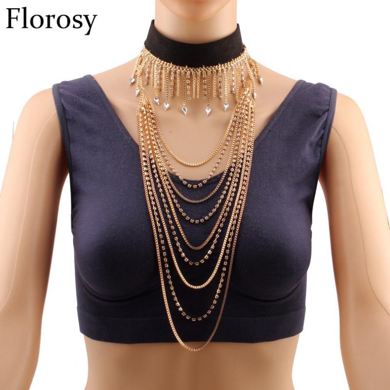 Florosy Chunky Chain Tassel Pendant Choker Necklace for Women Collar Set Black Ribbon Crystal Spike Statement Long Necklace
Florosy Chunky Chain Tassel Pendant Choker Necklace for Women Collar Set Black Ribbon Crystal Spike Statement Long Necklace