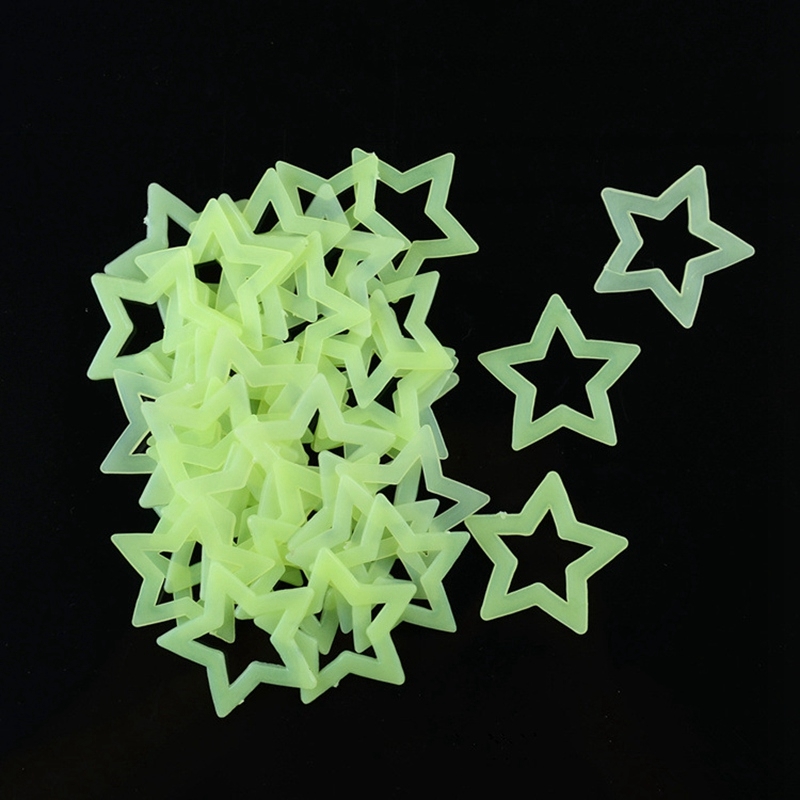 40pcs/lot Luminous Wall Stickers Glow In The Dark Stars Stickers Decals For Kids Baby Room Home Decor Colorful Fluorescent Star Sticker