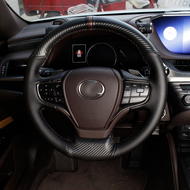 QHCP Car Steering Wheel Covers Hand Sewing Genuine Cowhide Leather Non-slip Decoration Accessories For ES200 260 300H 2020
QHCP Car Steering Wheel Covers Hand Sewing Genuine Cowhide Leather Non-slip Decoration Accessories For ES200 260 300H 2020