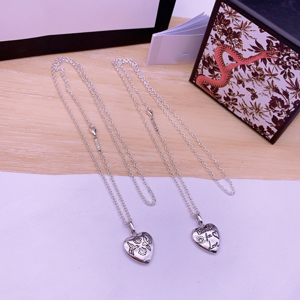3 Styles 55cm Charm Necklaces for Unisex G Top Quality 925 Sterling Silver Love Animal Necklace Long Chain Necklaces Fashion Supply