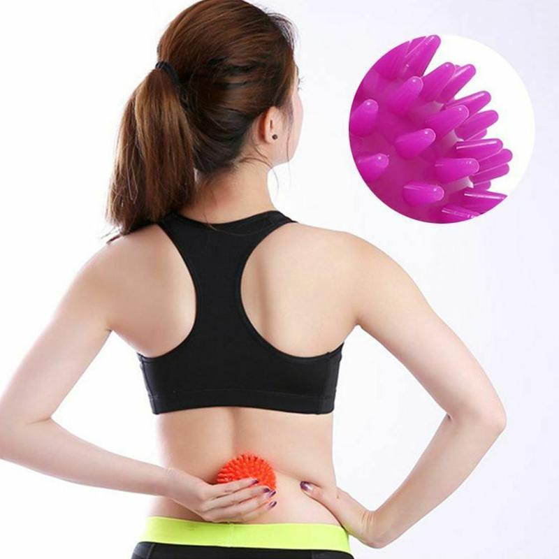 Virson Fitness Fascia Massage Ball 6.5cm,4 Colours Relaxation Spiky Ball Grip Acupressure Ball Fitness Balls