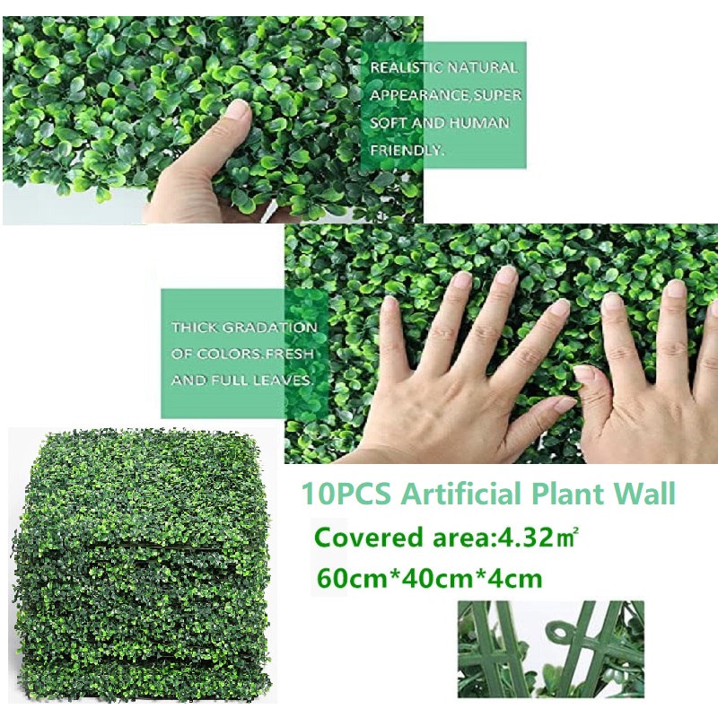 10PCS Artificial Plant Wall Panels DIY Background Wall Decor Suitable for Outdoor Indoor Garden Patio Backyard UV Protection, As pic
10PCS Artificial Plant Wall Panels DIY Background Wall Decor Suitable for Outdoor Indoor Garden Patio Backyard UV Protection, As pic