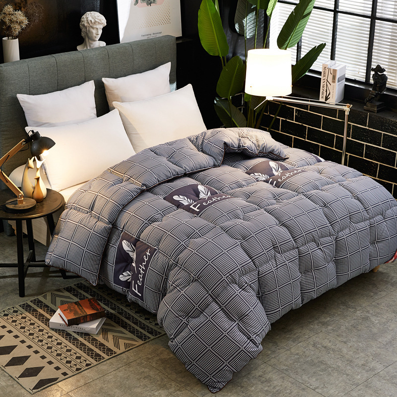 Winter Thick Blanket Quilt Air Condition Printing Comforter Duvet Double Bedspread Bed Cover Grey Beige Bedding, 03
Winter Thick Blanket Quilt Air Condition Printing Comforter Duvet Double Bedspread Bed Cover Grey Beige Bedding, 03