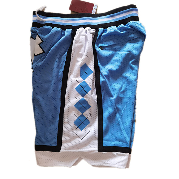 New Shorts College Shorts Vintage Basketball Shorts Zipper Pocket Running Clothes North Carolina Blue Color Just Done Size S-XXL1882
New Shorts College Shorts Vintage Basketball Shorts Zipper Pocket Running Clothes North Carolina Blue Color Just Done Size S-XXL1882