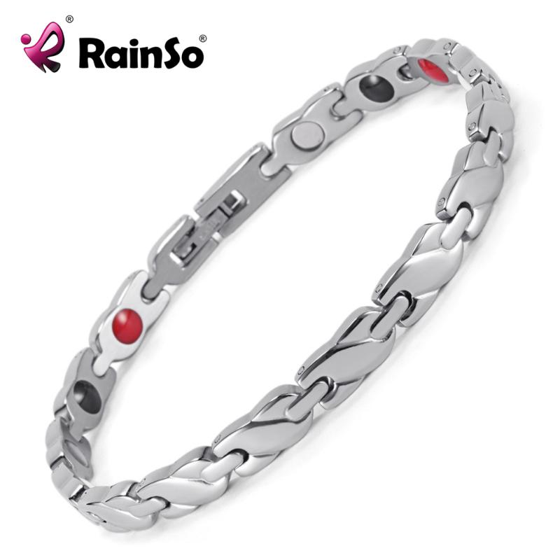 Rainso New Jewelry Women's 4 Health Care Elements (Magnetic,FIR,Germanium,Negative ions) 316L Stainless Steel Bracelet OSB-1550
Rainso New Jewelry Women's 4 Health Care Elements (Magnetic,FIR,Germanium,Negative ions) 316L Stainless Steel Bracelet OSB-1550
