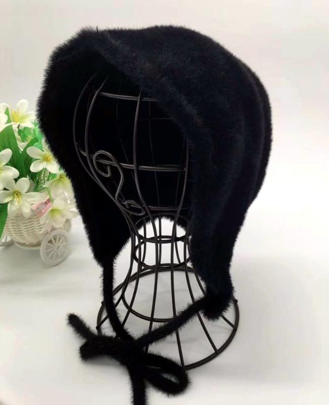 Mink hair thick warm beanie women girl winter beanie solid color knitted earmuff hat high quality fashion hat Korean Japan, Black
Mink hair thick warm beanie women girl winter beanie solid color knitted earmuff hat high quality fashion hat Korean Japan, Black