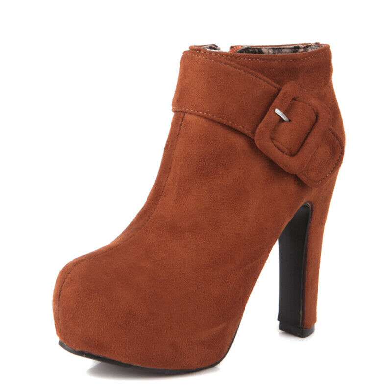 Women's Ankle Booties Faux Suede Chunky Square Heel High Heeled Platform Side Zipper Winter Short Boots Shoes, Red
Women's Ankle Booties Faux Suede Chunky Square Heel High Heeled Platform Side Zipper Winter Short Boots Shoes, Red