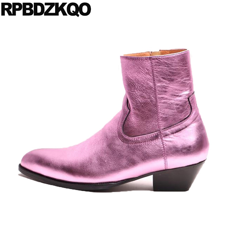 pointed toe plus size genuine leather full grain boots big fall high heel ankle runway shoes men zipper autumn chunky designer, Lavender
pointed toe plus size genuine leather full grain boots big fall high heel ankle runway shoes men zipper autumn chunky designer, Lavender