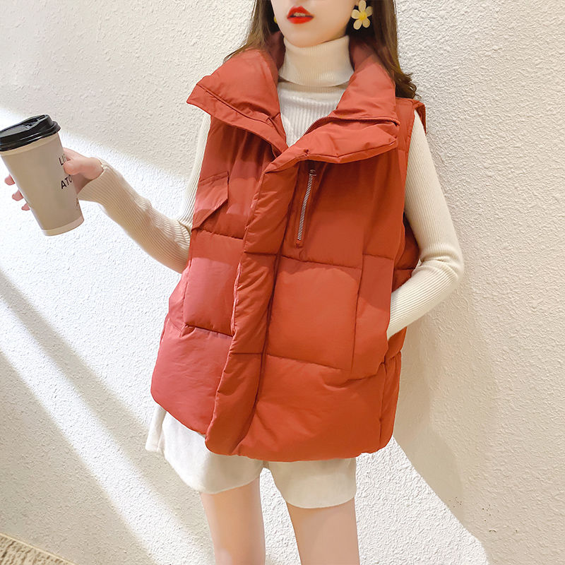 2020 Newest Winter Women Down Cotton Vest Female Loose Wild Casual Outerwear Mandarin Collar Sleeveless Short Waistcoat S148, Yellow
2020 Newest Winter Women Down Cotton Vest Female Loose Wild Casual Outerwear Mandarin Collar Sleeveless Short Waistcoat S148, Yellow