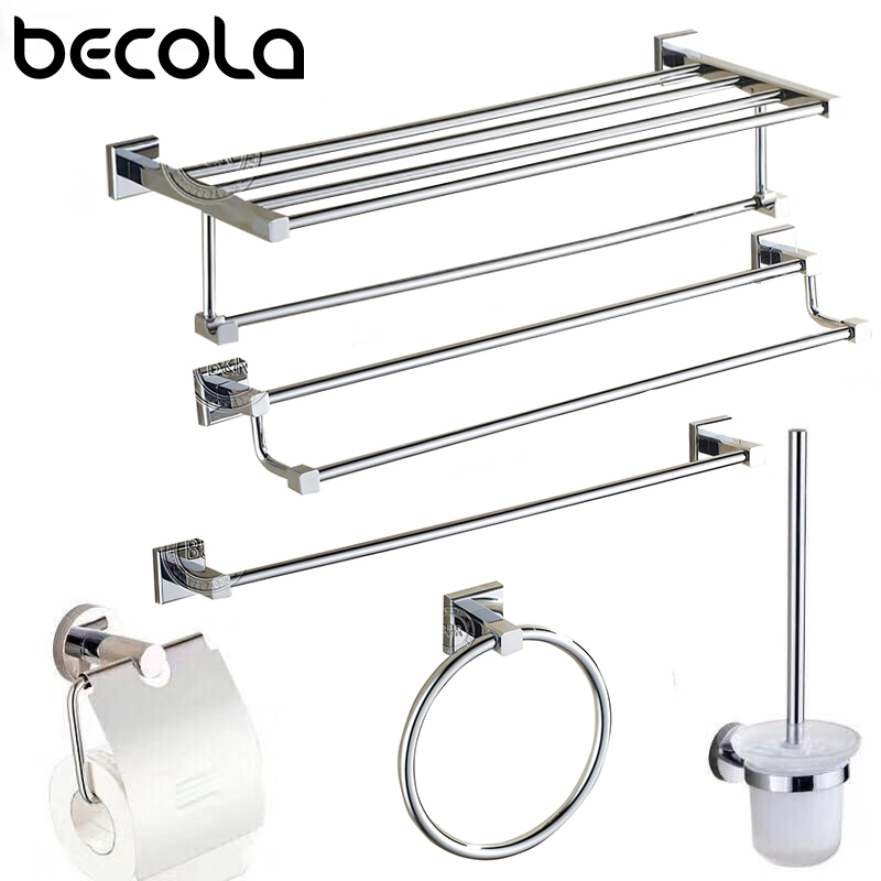 BECOLA Bathroom Hardware Set Chrome Towel Rack Towel Ring Hair DBECOLA Bathroom Harryer Holder Wall Mounted Accessories
BECOLA Bathroom Hardware Set Chrome Towel Rack Towel Ring Hair DBECOLA Bathroom Harryer Holder Wall Mounted Accessories