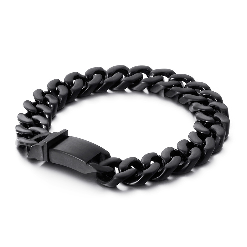 Titanium steel personality Cuban chain men's bracelet fashion stainless steel trend jewelry
Titanium steel personality Cuban chain men's bracelet fashion stainless steel trend jewelry