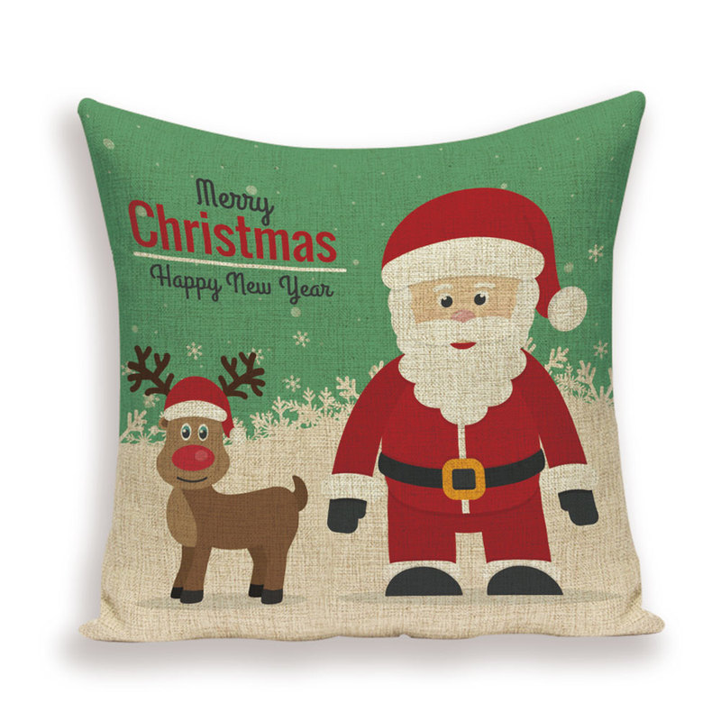 Happy Christmas Decor Cushion Covers Cartoon Santa Claus PillowCase Merry Deer Bed Pillows Covers Housse De Coussin Noel Cojines, L1808-10
Happy Christmas Decor Cushion Covers Cartoon Santa Claus PillowCase Merry Deer Bed Pillows Covers Housse De Coussin Noel Cojines, L1808-10