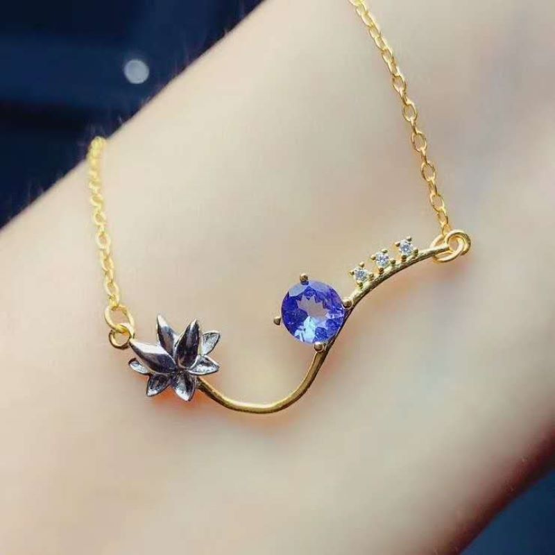 Plant Tanzanite Necklace For Women Party Anniversary S925 sterling silver Fine Jewelry Elegant Real Gemstones Certificated Gifts
Plant Tanzanite Necklace For Women Party Anniversary S925 sterling silver Fine Jewelry Elegant Real Gemstones Certificated Gifts