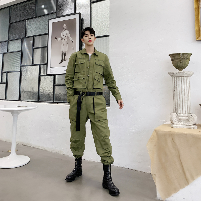 New 2020 Long Sleeve Overalls Mens Casual Bib Harem Pants Streetwear Male -XXL, Army green
New 2020 Long Sleeve Overalls Mens Casual Bib Harem Pants Streetwear Male -XXL, Army green