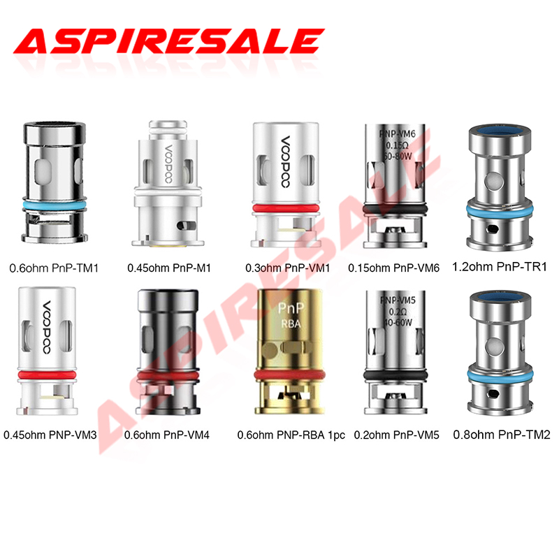 Authentic VOOPOO PnP Coils PnP-M2 R2 C1 PnP-VM1/VM3/VM4/VM5/VM6/TM1 Coil for VOOPOO VINCI R Drag X Argus AIR Kit
Authentic VOOPOO PnP Coils PnP-M2 R2 C1 PnP-VM1/VM3/VM4/VM5/VM6/TM1 Coil for VOOPOO VINCI R Drag X Argus AIR Kit