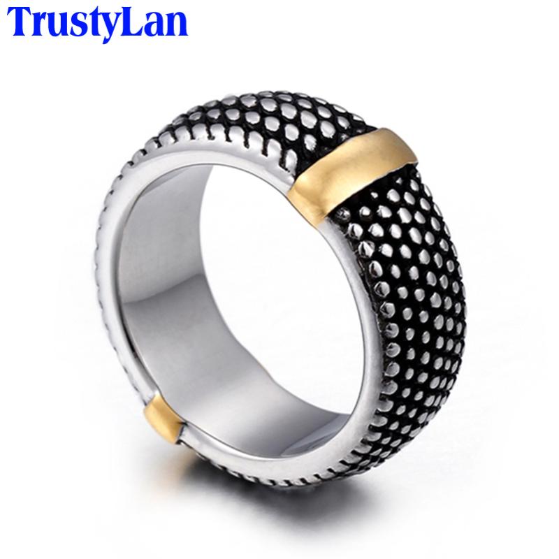 Cluster Rings TrustyLan Trendy Never Fade Gold/Silver Color Men Mens Ring Stainless Steel For Man Jewelry Jewellery Drop Anel
Cluster Rings TrustyLan Trendy Never Fade Gold/Silver Color Men Mens Ring Stainless Steel For Man Jewelry Jewellery Drop Anel