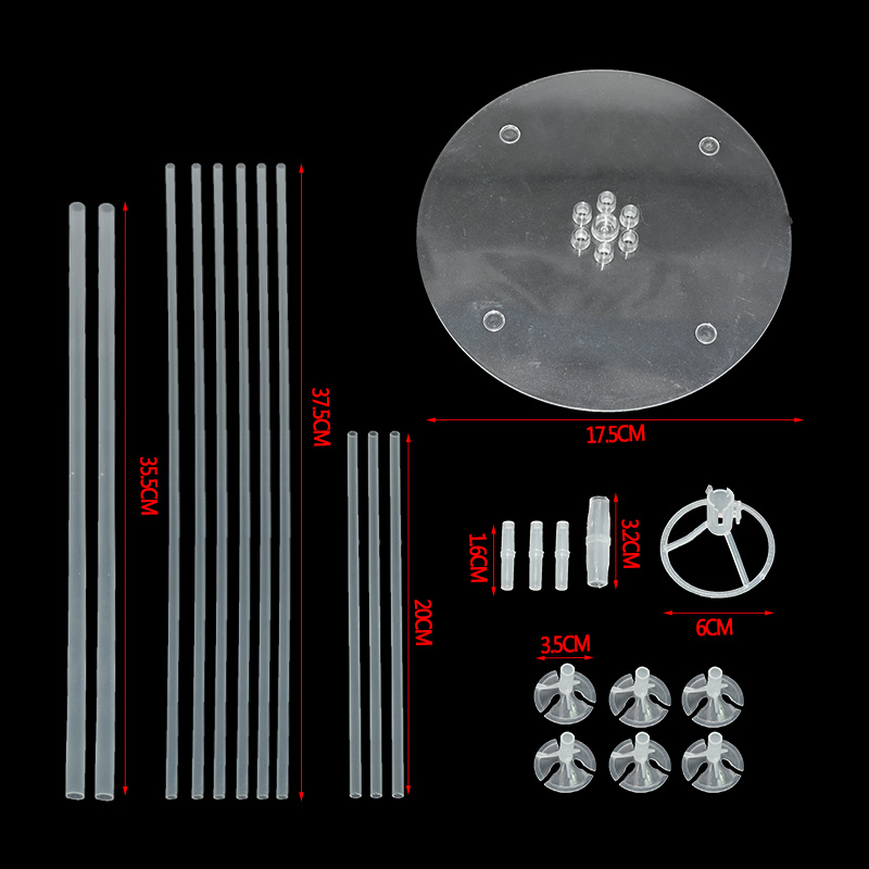 70cm DIY Balloon Stand 7 Tubes Balloon Holder Column for Birthday Party Decoration Kids Favors Wedding Balloons Backdrop Arch 8