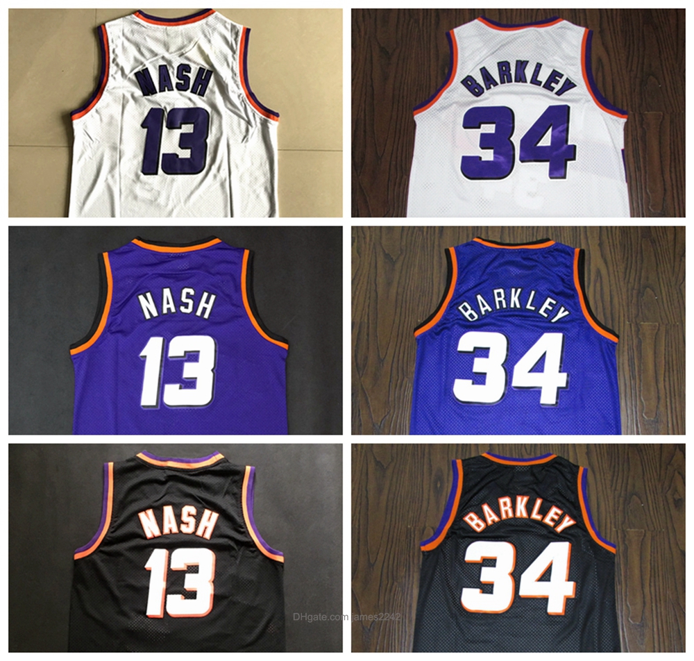 Top Quality Vintage Basketball Jerseys Nash Barkley Embroidery Stitched College Jersey White Purple Black Size -2XL, 34#purple
Top Quality Vintage Basketball Jerseys Nash Barkley Embroidery Stitched College Jersey White Purple Black Size -2XL, 34#purple