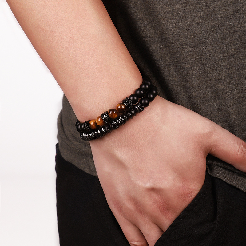 2pcs Men Bracelets Beads Couples Distance Bracelet Beaded Bracelets For Men Women Best Friend fashion charm bracelet