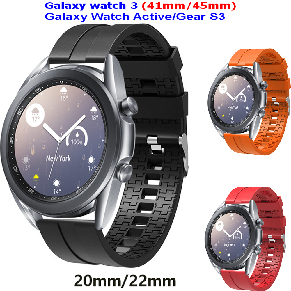 Sport Rubber Band Wrist Belt for Samsung Galaxy Watch 3 45mm 41mm Silicone Strap Bracelet Replacement
Sport Rubber Band Wrist Belt for Samsung Galaxy Watch 3 45mm 41mm Silicone Strap Bracelet Replacement