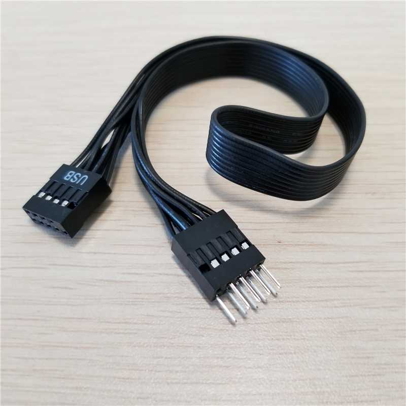 

Motherboard Mainboard 9Pin USB 2.0 Male to Female Extension Dupont Data Cable Cord Wire Line 30cm for PC DIY