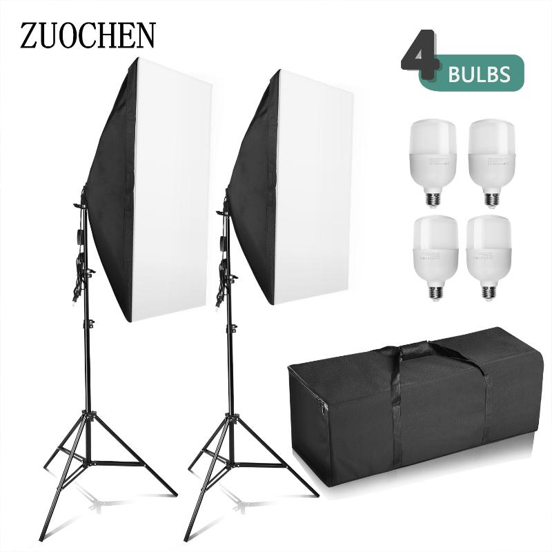 ZUOCHEN 4x 25W LED Photography Studio Softbox Lighting Stand Kit Photo Video Light Set For Indoor Photography
ZUOCHEN 4x 25W LED Photography Studio Softbox Lighting Stand Kit Photo Video Light Set For Indoor Photography