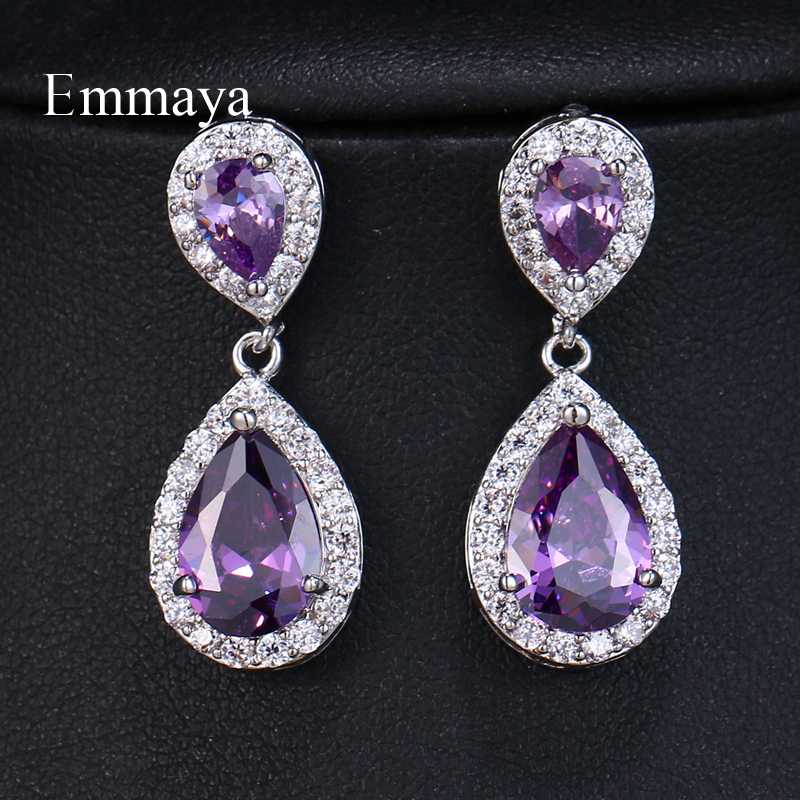 Dangle & Chandelier EMMAYA Rose Gold Vintage Allure Purple CZ Earrings Women Wedding Jewelry Femme Brincos Gift
Dangle & Chandelier EMMAYA Rose Gold Vintage Allure Purple CZ Earrings Women Wedding Jewelry Femme Brincos Gift