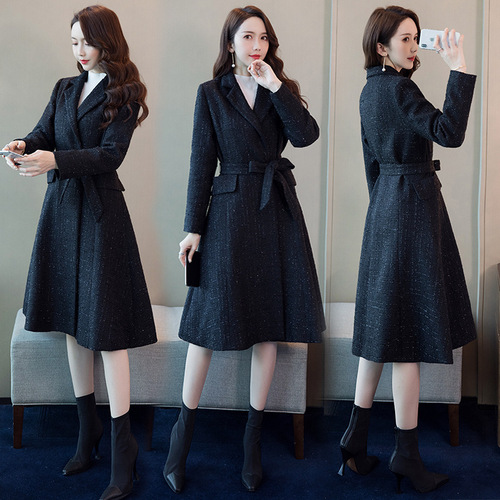 Woolen New Women's Windbreaker Long Coat Female Clothes Large Size Stylish Casaco Feminino Trench Coat For Women Overcoat, Black
Woolen New Women's Windbreaker Long Coat Female Clothes Large Size Stylish Casaco Feminino Trench Coat For Women Overcoat, Black