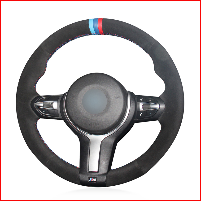 Black Suede Steering Wheel Cover for BMW M Sport F30 F31 F34 F10 F11 F07 F45 F46 F22 F23 M235i M240i
Black Suede Steering Wheel Cover for BMW M Sport F30 F31 F34 F10 F11 F07 F45 F46 F22 F23 M235i M240i