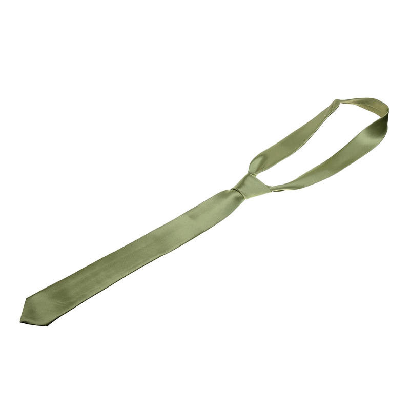Unisex Casual Necktie Skinny Slim Narrow Neck Tie -light green
