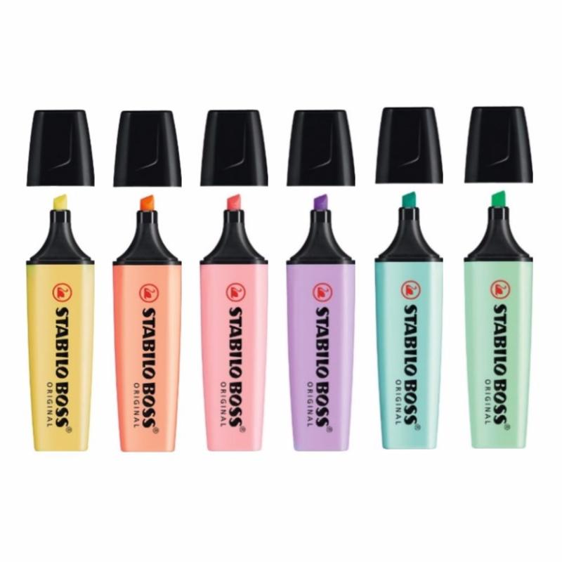 BOSS ORIGINAL Pastel Highlighter Pens and Text Markers Anti-Dry-Out technology: 4 hours dry-out protection for
BOSS ORIGINAL Pastel Highlighter Pens and Text Markers Anti-Dry-Out technology: 4 hours dry-out protection for