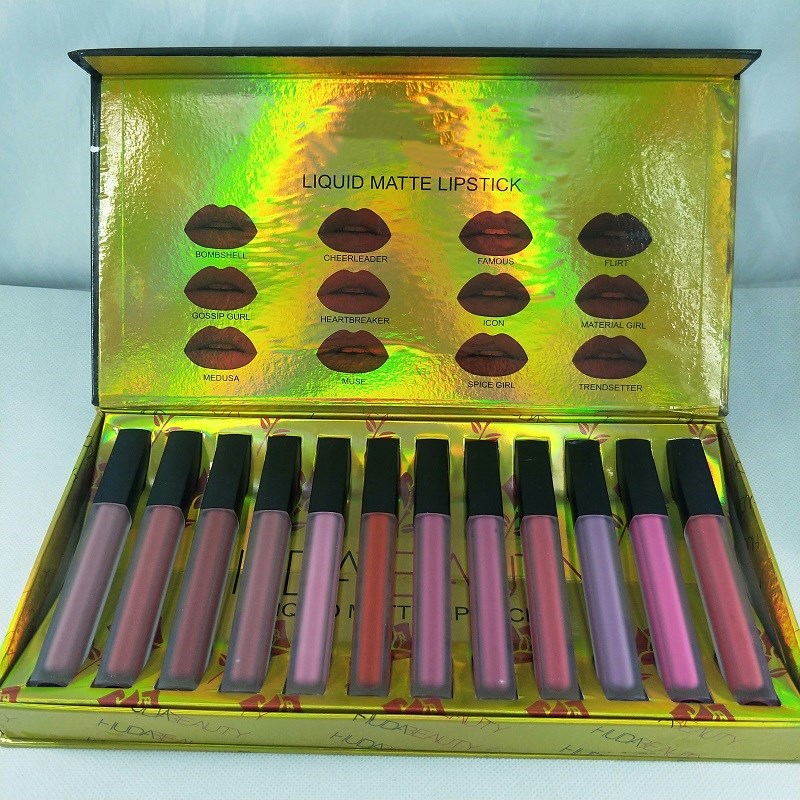 Beauty 12colors Matte Liquid Lipstick Kit Lipgloss Brand Designer Make Up With Free Shipping Lipgloss 12pcs/Set
Beauty 12colors Matte Liquid Lipstick Kit Lipgloss Brand Designer Make Up With Free Shipping Lipgloss 12pcs/Set