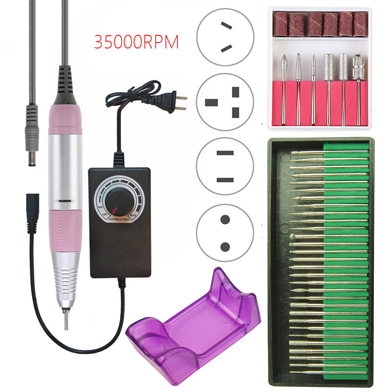 35000 RPM Professional Electric Nail Drill Machine Kit Manicure Machine Pen Pedicure Strong Nail File Portable Art Tool Set
35000 RPM Professional Electric Nail Drill Machine Kit Manicure Machine Pen Pedicure Strong Nail File Portable Art Tool Set