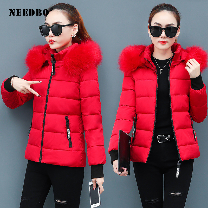 Winter Jacket Women Coat Fur Collar Parka Mujer Ladies Puffer Coat Women Elegant Casaco Loose Clothing Warm Outwear