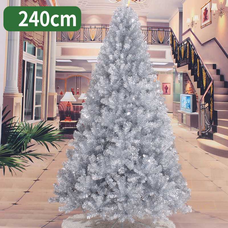 240cm Christmas tree white silver artificial Christmas tree decorations for home ornaments
240cm Christmas tree white silver artificial Christmas tree decorations for home ornaments